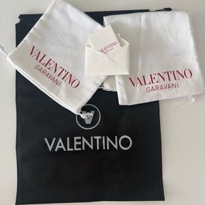 Valentino Garavani 3 Dust Bags - White & Black